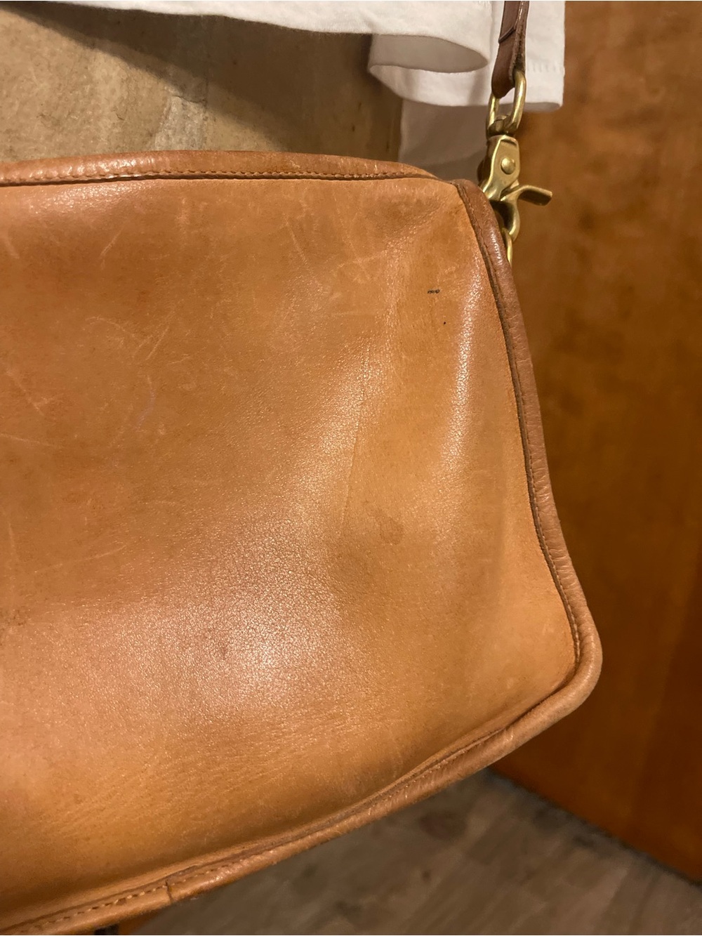 Vintage Coach Tan Leather Companion Bag 70’s Made in NYC - Picture 16 of 16